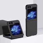Custodia per telefono antiurto con copertura totale per Samsung Galaxy Z Flip6 2 parti Skin Feel PC (nero)