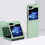 Custodia per telefono antiurto con copertura totale per Samsung Galaxy Z Flip6 2 parti Skin Feel PC (verde menta)
