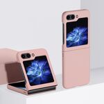 Custodia per telefono antiurto con copertura totale per Samsung Galaxy Z Flip6 2 parti Skin Feel PC (rosa)