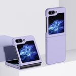 Per Samsung Galaxy Z Flip6 2 parti Skin Feel PC Custodia antiurto a copertura totale (viola Sakura)