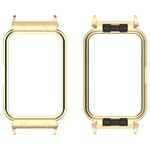 Custodia protettiva per orologio con struttura in metallo per Samsung Galaxy Fit 3 da 18 mm (oro)