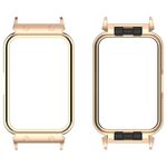 Custodia protettiva per orologio con montatura in metallo per Samsung Galaxy Fit 3 18mm (oro rosa)