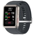 Per Huawei Watch D cinturino per orologio in silicone per orologio da pressione sanguigna (grigio scuro)