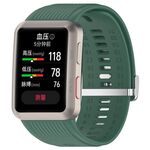 Per Huawei Watch D cinturino per orologio in silicone per pressione sanguigna (verde scuro)