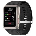 Per Huawei Watch D cinturino per orologio in silicone per orologio da pressione sanguigna (nero)