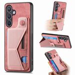 Per Samsung Galaxy S23 5G II Custodia per cellulare con slot per schede a forma di K (rosa)