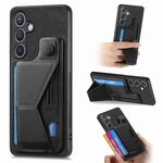 Per Samsung Galaxy S23 5G II Custodia per telefono con slot per scheda con supporto scorrevole a forma di K (nero)