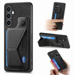 Per Samsung Galaxy S23 FE 5G II Custodia per telefono con slot per schede a forma di K (nero)