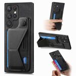 Per Samsung Galaxy S22 Ultra 5G II Custodia per telefono con slot per schede a forma di K (nero)