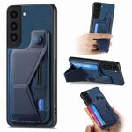 Per Samsung Galaxy S22+ 5G II Custodia per telefono con slot per scheda con supporto scorrevole a forma di K (blu)