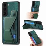 Per Samsung Galaxy S22+ 5G II Custodia per telefono con slot per scheda con supporto scorrevole a forma di K (verde)