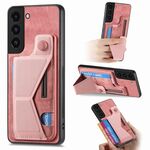 Per Samsung Galaxy S22+ 5G II Custodia per telefono con slot per scheda con supporto scorrevole a forma di K (rosa)