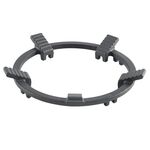 Anello di supporto antiscivolo per wok in ghisa con griglia antiscivolo per fornello a gas (nero)