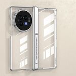 Custodia per telefono antiurto con cerniera magnetica integrata per vivo X Fold3 GKK (argento)