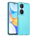 Custodia per telefono TPU per Honor Play 50 Plus Candy Series (blu trasparente)