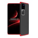 Per vivo V30 /V30 Pro 5G GKK Custodia per PC a copertura totale con giunzione a tre stadi (Nero Rosso)