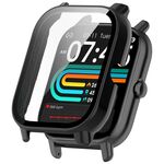 Per P66 / P66D / P66ED Orologio da 1,85 pollici PC + Custodia protettiva per orologio integrata con pellicola temperata (Nero)
