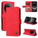 Per Xiaomi 14 Ultra Skin Feel Life Tree Custodia in pelle con bottoni in metallo (Rosso)