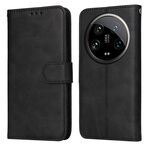 Per Xiaomi 14 Custodia per cellulare in pelle con texture ultra classica in vitello (nera)