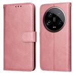 Per Xiaomi 14 Custodia per cellulare in pelle con texture ultra classica in vitello (oro rosa)