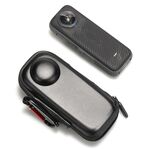 Per Insta360 X4 Mini Custodia PU Borsa Sport Camera Protector con gancio (nero)