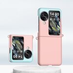 Per OPPO Find N3 Flip Sfumatura Colore Pelle Feel PC Custodia antiurto a copertura totale (Sfumatura rosa)