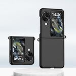 Per OPPO Find N3 Flip Sfumatura Colore Pelle Feel PC Custodia antiurto a copertura totale (Nero)