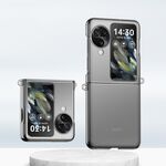 Per OPPO Find N3 Flip Gradient Color Skin Feel Custodia per telefono antiurto con copertura totale per PC (trasparente)