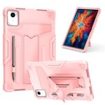 Custodia per tablet PC ibrida in silicone robot per Lenovo Tab M11/Xiaoxin Pad 11 2024 T (oro rosa)