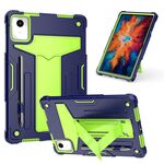 Custodia per tablet PC ibrida in silicone robot per Lenovo Tab M11/Xiaoxin Pad 11 2024 T (giallo blu scuro verde)