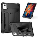 Custodia per tablet PC ibrida in silicone robot per Lenovo Tab M11/Xiaoxin Pad 11 2024 T (nero)