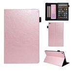 Custodia per tablet in pelle Smart serie straordinaria per Amazon Kindle Fire HD10 2017/2019 (oro rosa)