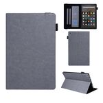 Custodia per tablet in pelle Smart serie straordinaria per Amazon Kindle Fire HD10 2017/2019 (grigio)