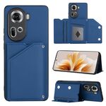 Per OPPO Reno11 Global Skin Feel PU + TPU + custodia per telefono con slot per schede PC (blu reale)