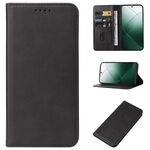 Per la custodia del telefono in pelle con chiusura magnetica Xiaomi 14 (nera)