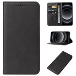 Per la custodia del telefono in pelle con chiusura ultra magnetica Xiaomi 14 (nera)