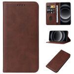 Per la custodia del telefono in pelle con chiusura ultra magnetica Xiaomi 14 (marrone)