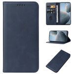 Custodia per telefono in pelle con chiusura magnetica per Xiaomi Redmi K70E (blu)
