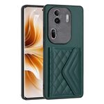 Custodia per telefono RFID con struttura rombica globale per OPPO Reno11 Pro (verde)