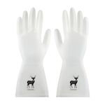 Guanti impermeabili per lavare i piatti da cucina Guanti per lavori domestici antiscivolo in PVC per uso domestico, taglia: L