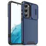 Per Samsung Galaxy S22+ 5G Custodia scorrevole Camshield TPU + PC (blu)