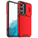 Per Samsung Galaxy S22+ 5G Camshield scorrevole TPU + custodia per telefono PC (rossa)
