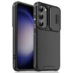Per Samsung Galaxy S23 5G Camshield scorrevole TPU + custodia per telefono PC (nera)