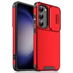 Per Samsung Galaxy S23+ 5G Camshield scorrevole TPU + custodia per telefono PC (rossa)