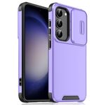 Per Samsung Galaxy S23+ 5G Camshield scorrevole TPU + custodia per telefono PC (viola)