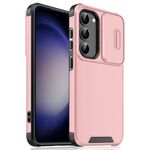 Per Samsung Galaxy S23+ 5G Custodia scorrevole Camshield TPU + PC (rosa)