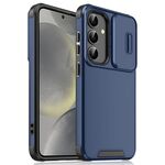 Per Samsung Galaxy S24+ 5G Custodia scorrevole Camshield TPU + PC (blu)
