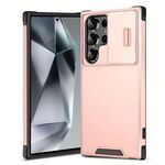 Custodia scorrevole Camshield TPU + PC per Samsung Galaxy S24 Ultra 5G (rosa)