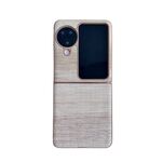 Per OPPO Find N3 Flip Illusory Color Custodia in pelle per PC con texture (caffè)