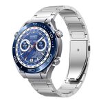 Per Huawei Watch 4/4 Pro cinturino per orologio in lega di titanio con fibbia piatta da 22 mm (argento)